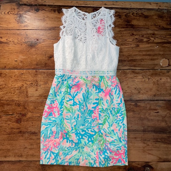 NWT Lilly Pulitzer Sharice Stretch Shift Dress - Picture 5 of 13